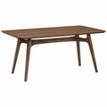 Table à manger en bois de noyer marron