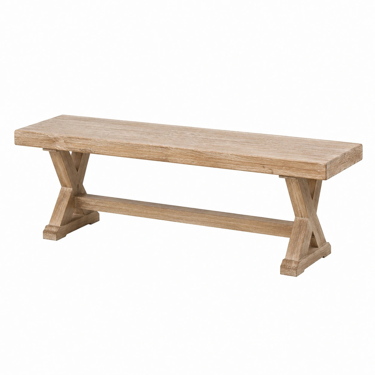 Banc en bois de chêne massif 150 cm